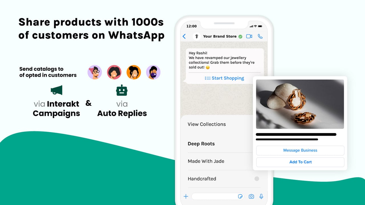 In single click send products to 1000s of customers on WhatsApp