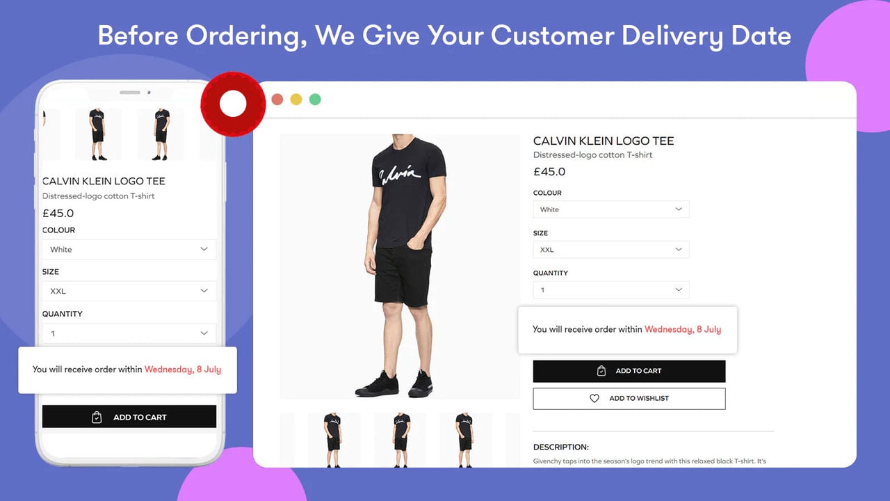 Before ordering, We give your customer delivery date