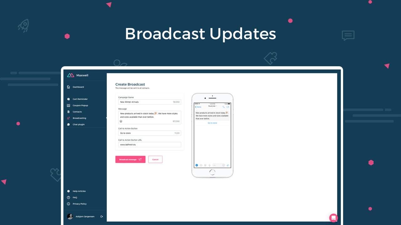 Broadcast special offers with high open and engagement rates