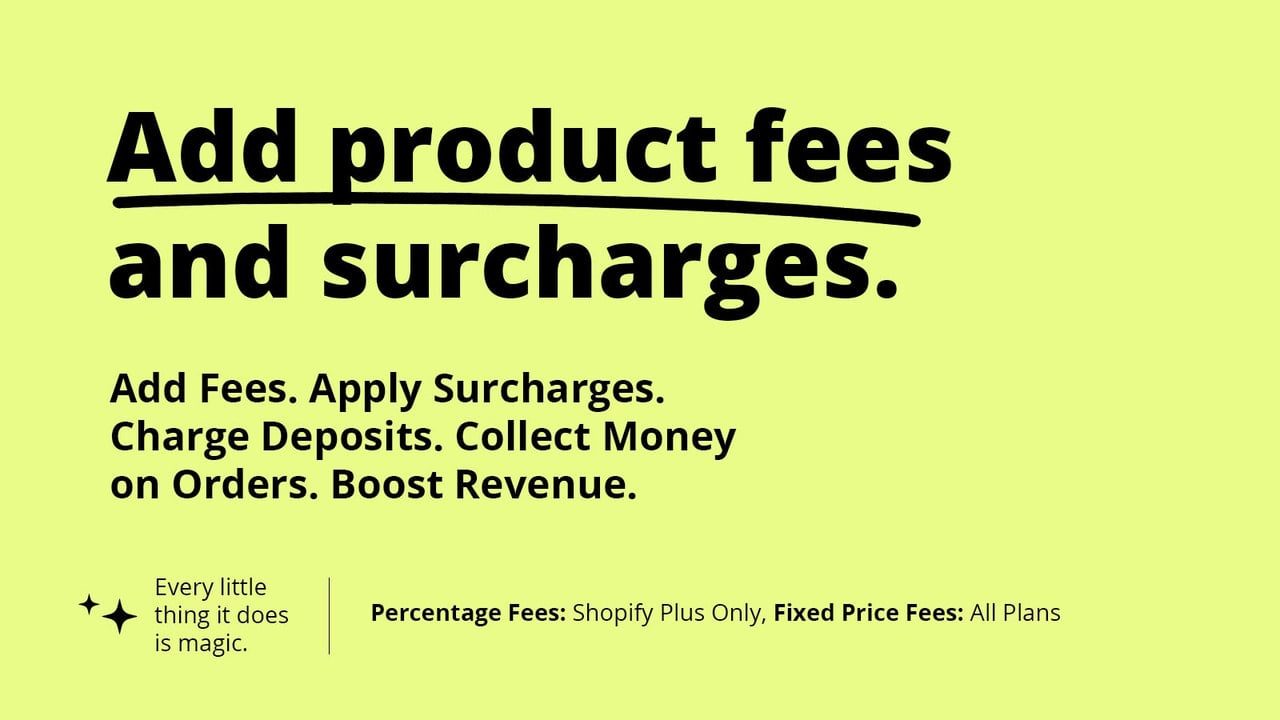 Shopify App for Mandatory Fees