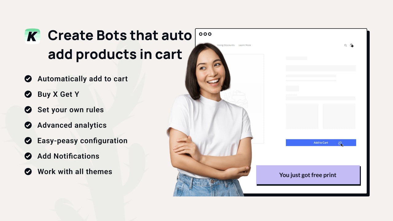 kaktus bot add to cart banner