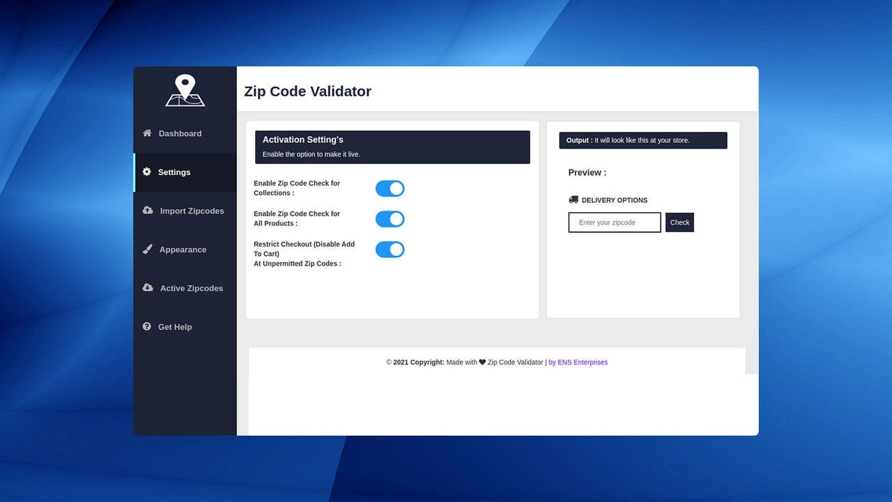 Zip Code Validator