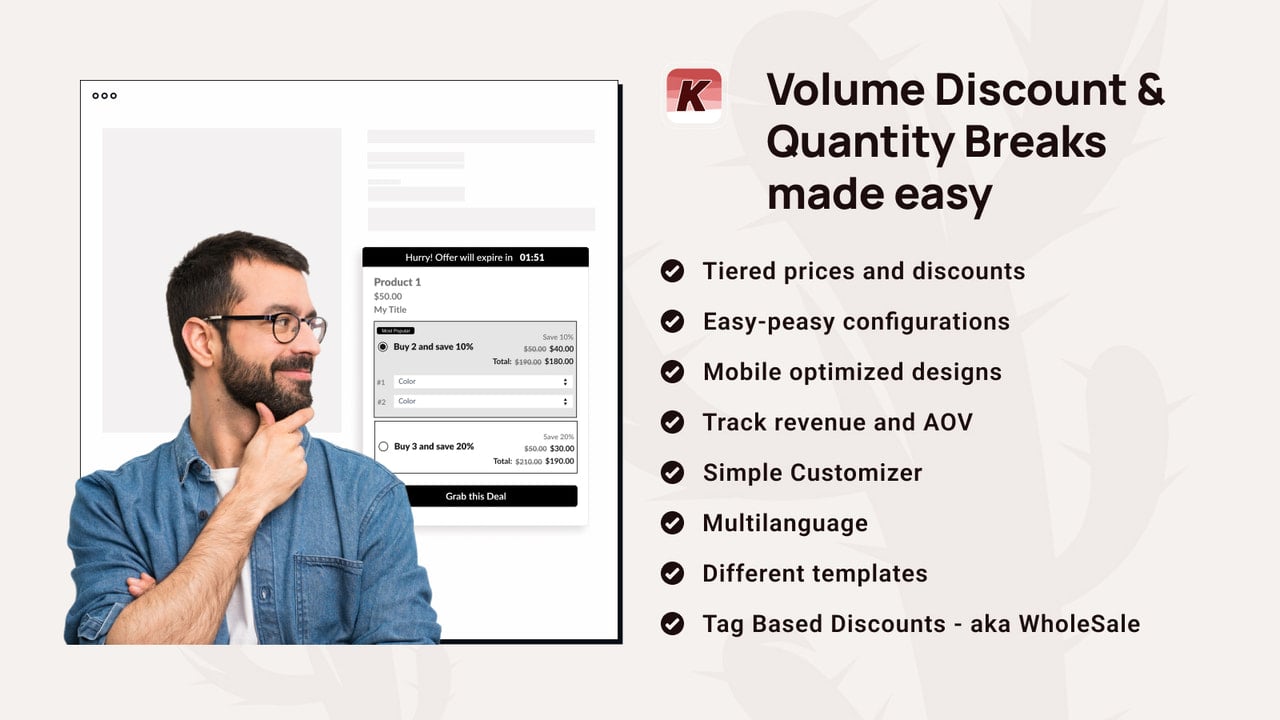 Tiered Pricing:Quantity Breaks