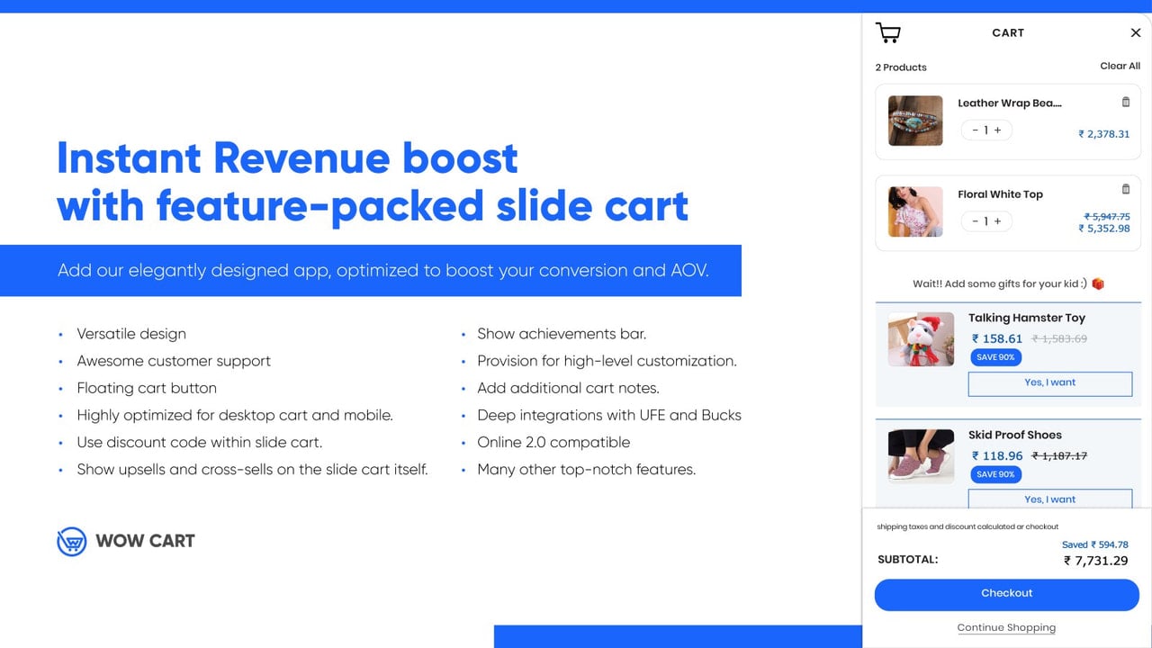 Feature packed slide cart