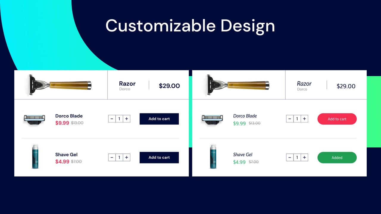 upsell for products - setup settings