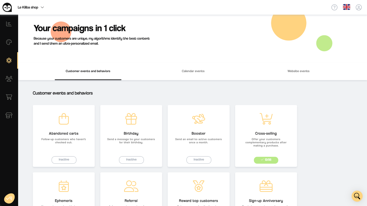 Campaign dashboard