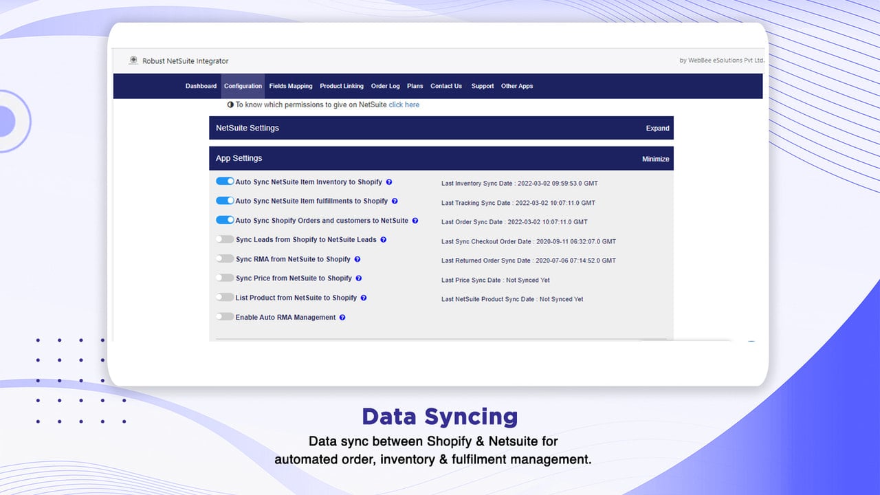 Easy to configure Syncs