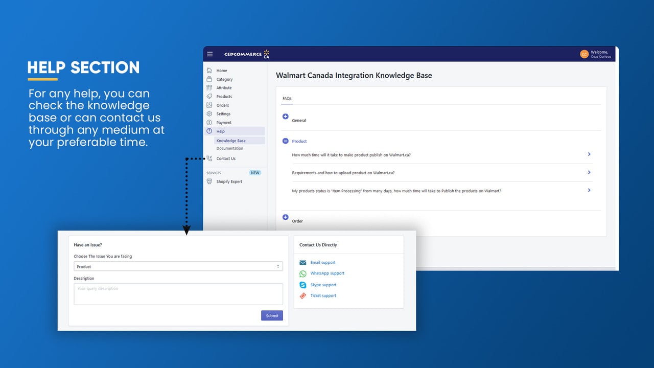 Manage inventory on Walmart Canada, Walmart Canada Order Mgt.