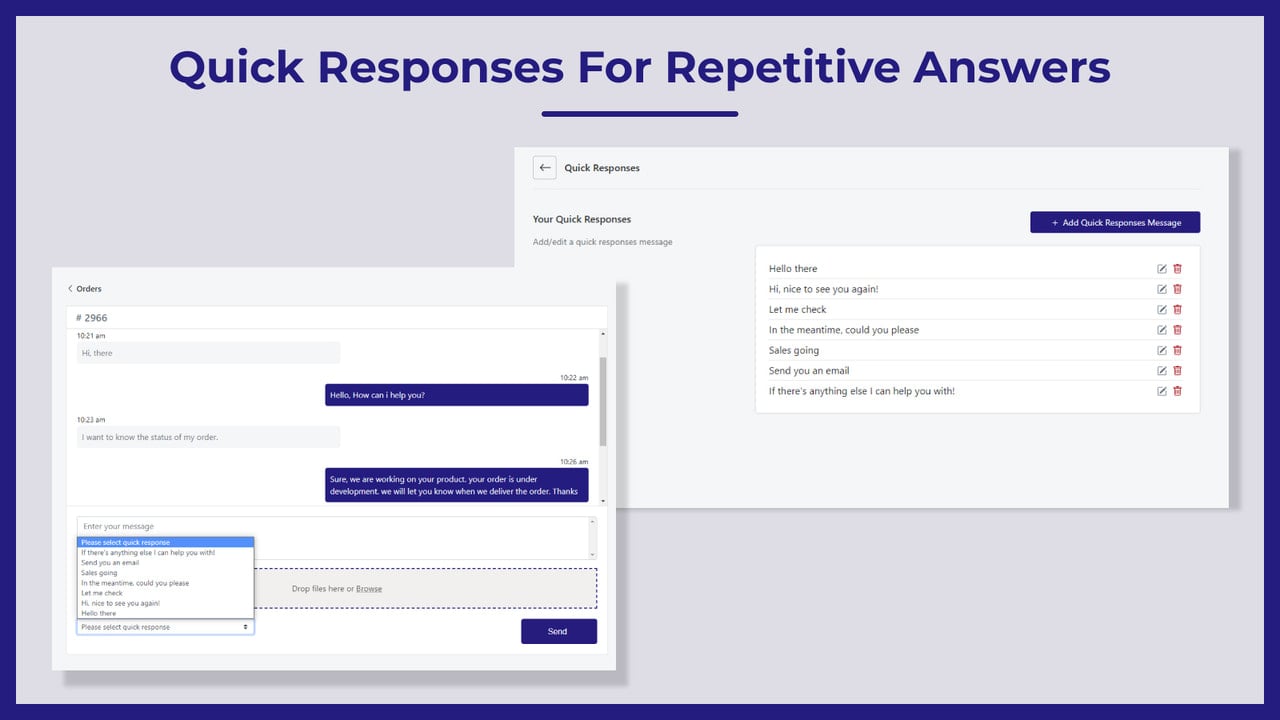 Quick Responses For Repetitive Answers