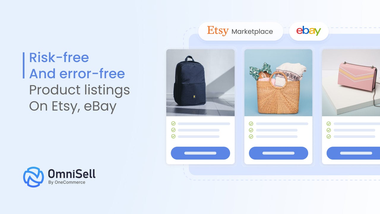 Risk-free and error-free product listings on Etsy, eBay
