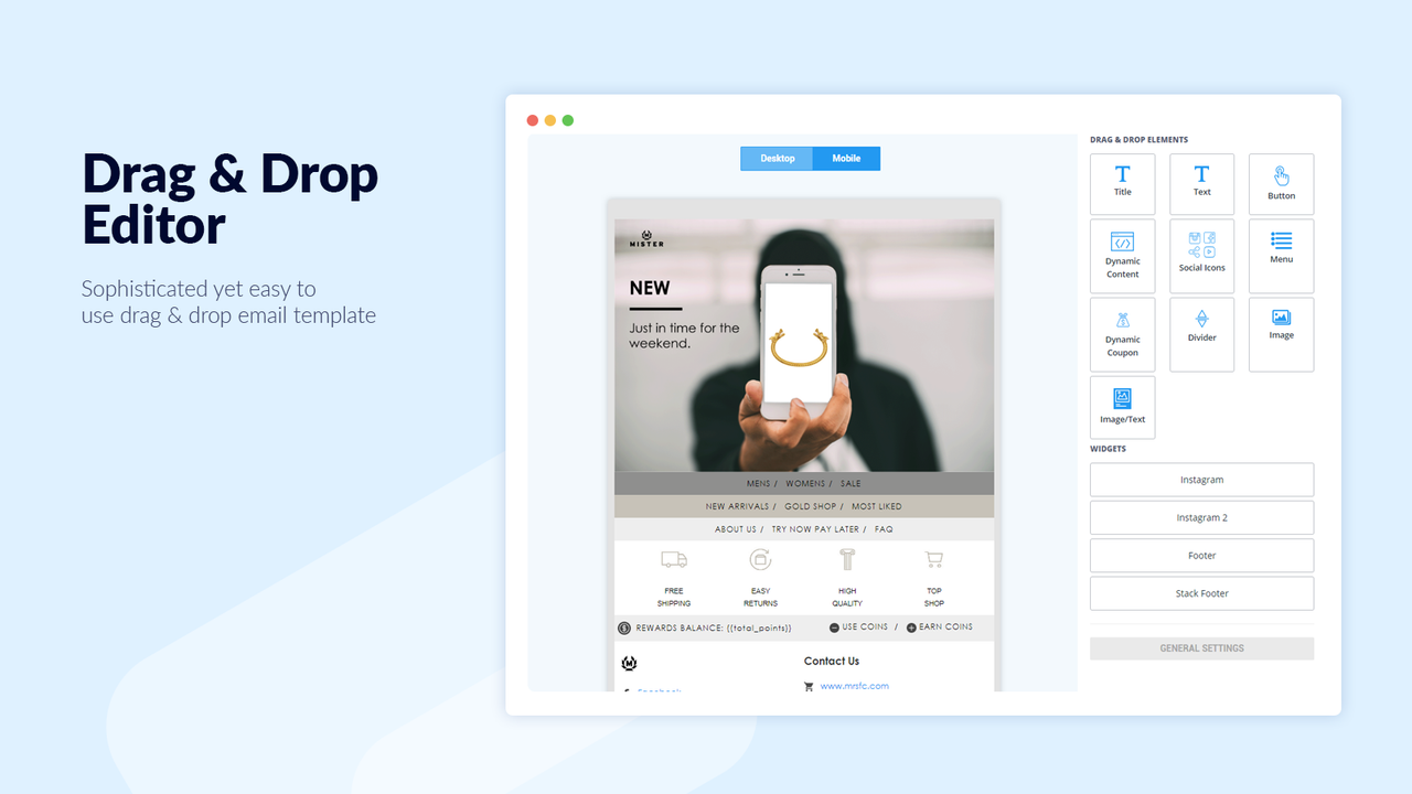 Drag & Drop Editor