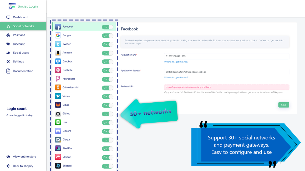 Social network configuration