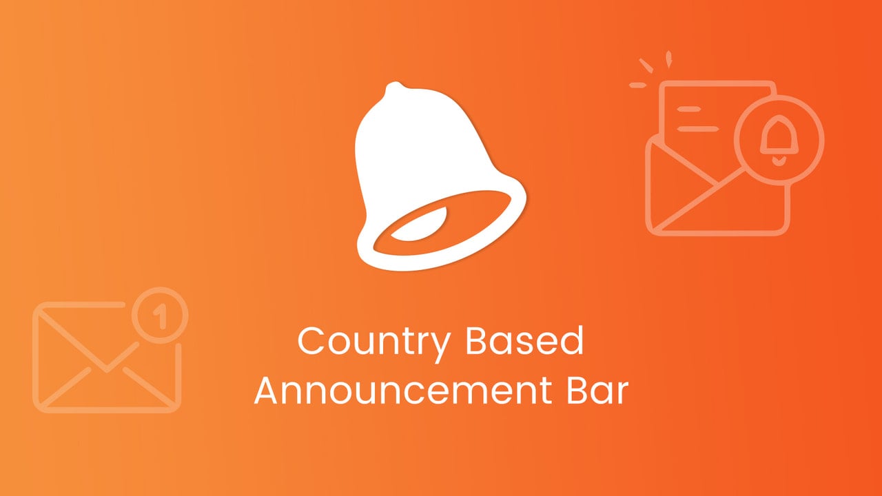 Country Based Announcement Bar