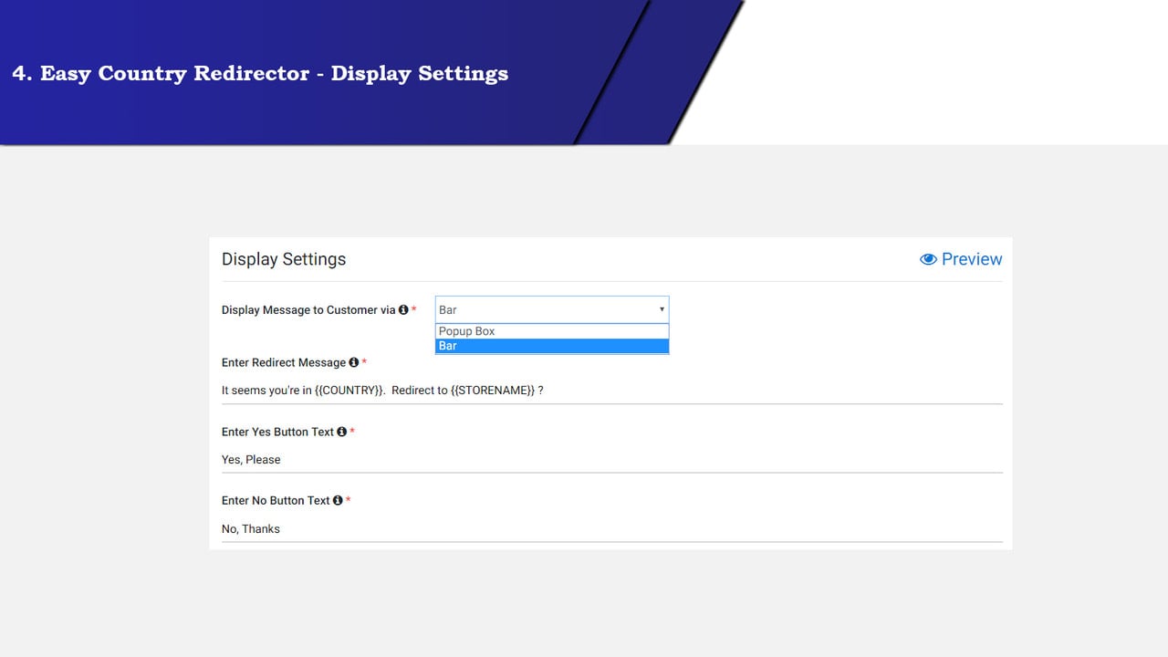 display settings