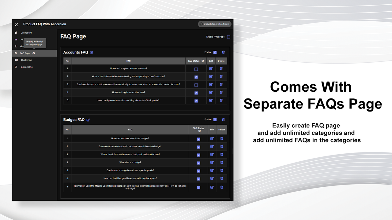 separate faq page | Squadkin Technology