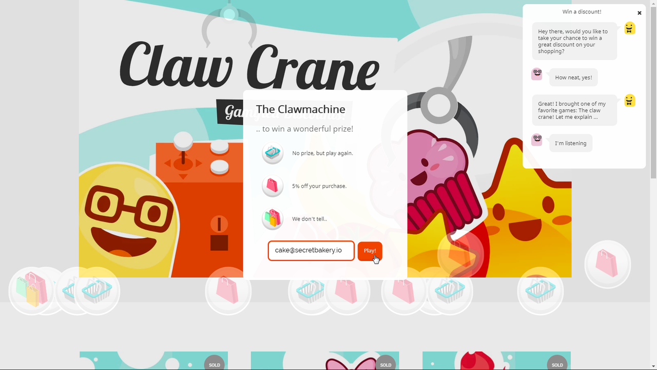 Build your email list with Claw Crane & Mailchimp.