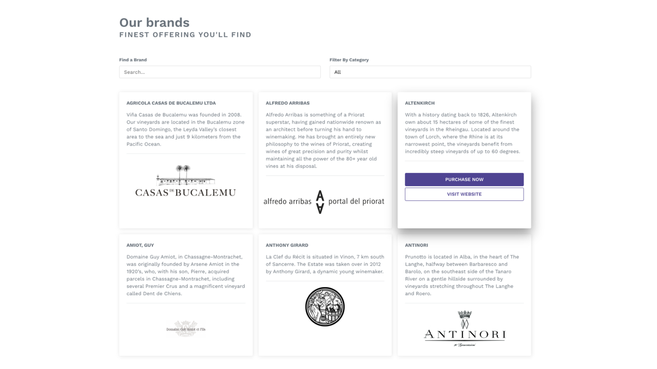 Shop By Brand Front-End