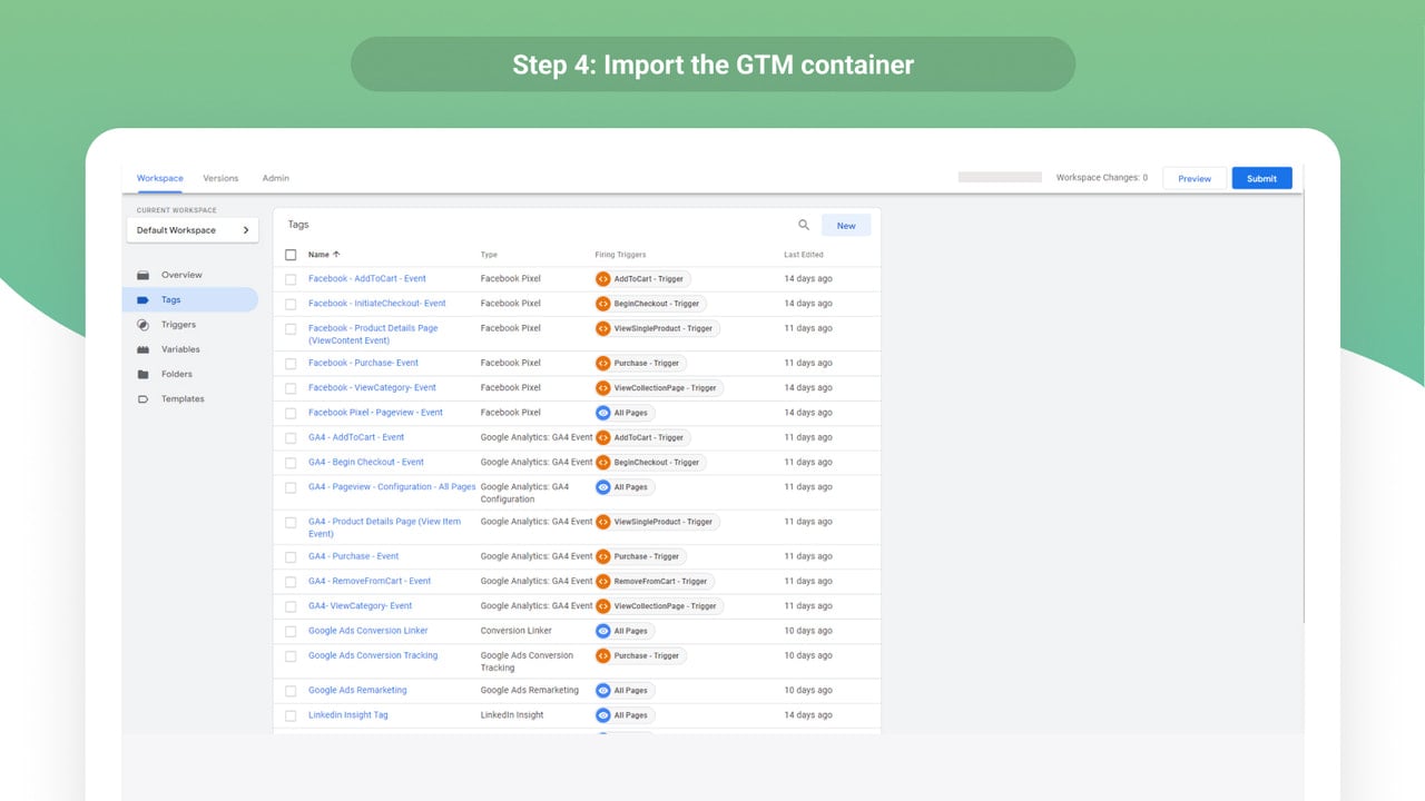 import templates