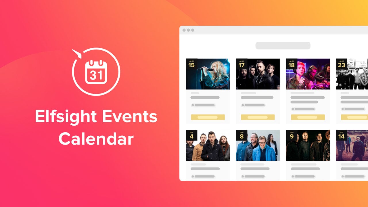 Event Calendar by Elfsight