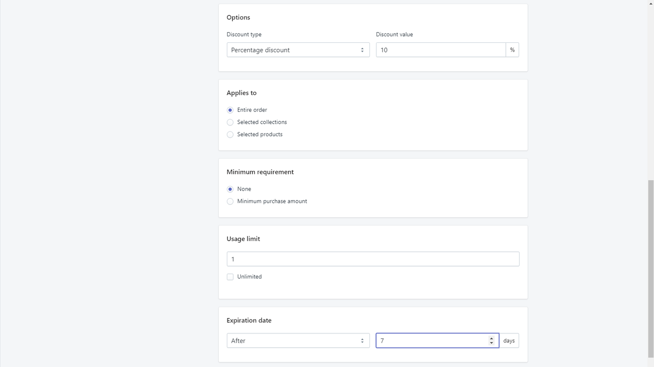 Discounteo Settings - Part 2