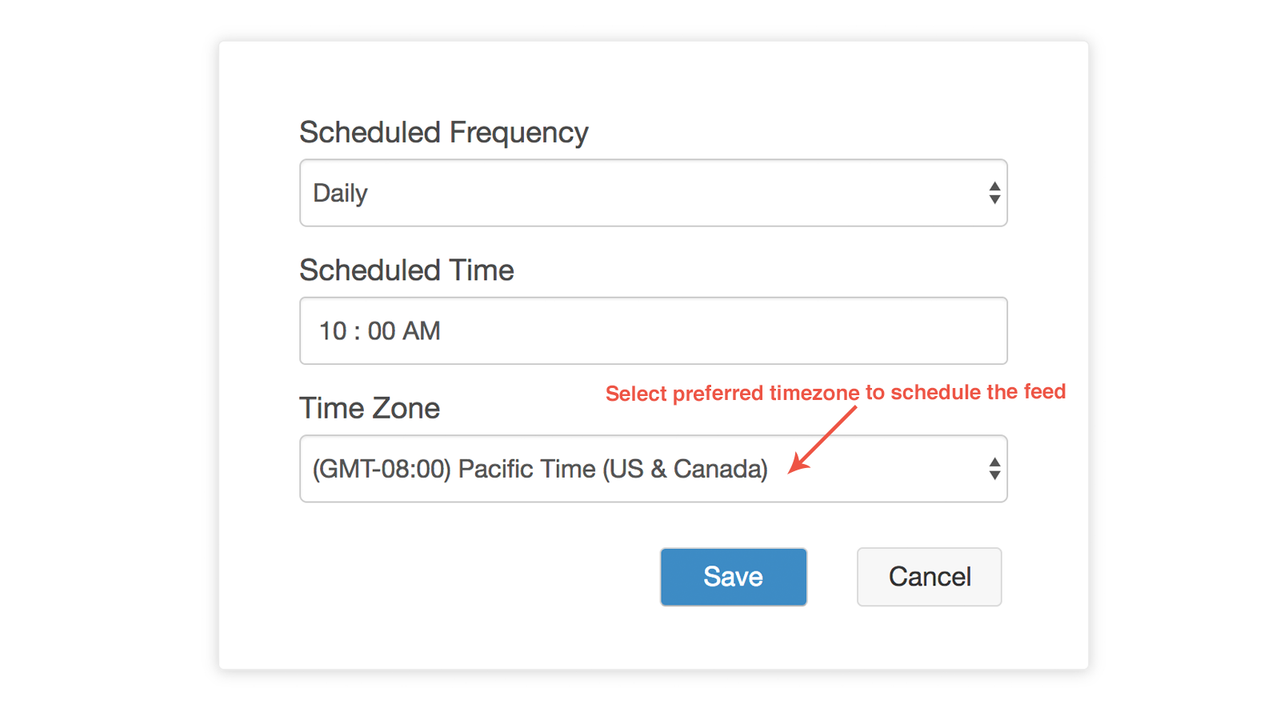 Schedule Feed