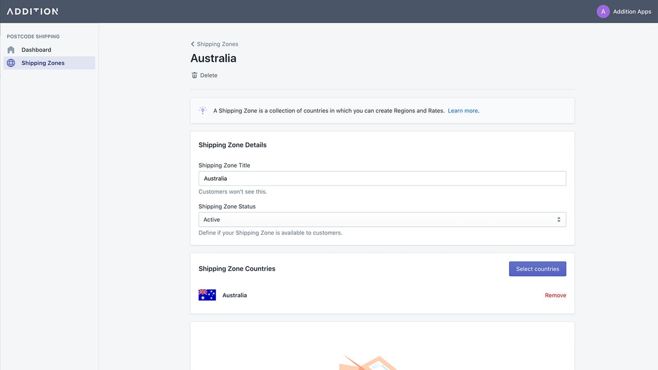 Shipping rates and shipping rules setup