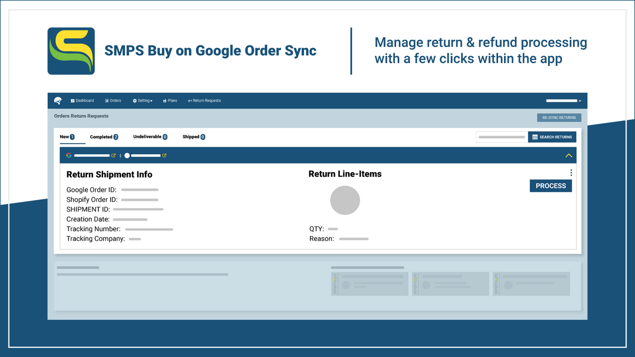 Manage Return & Refund requests with a few clicks within the App