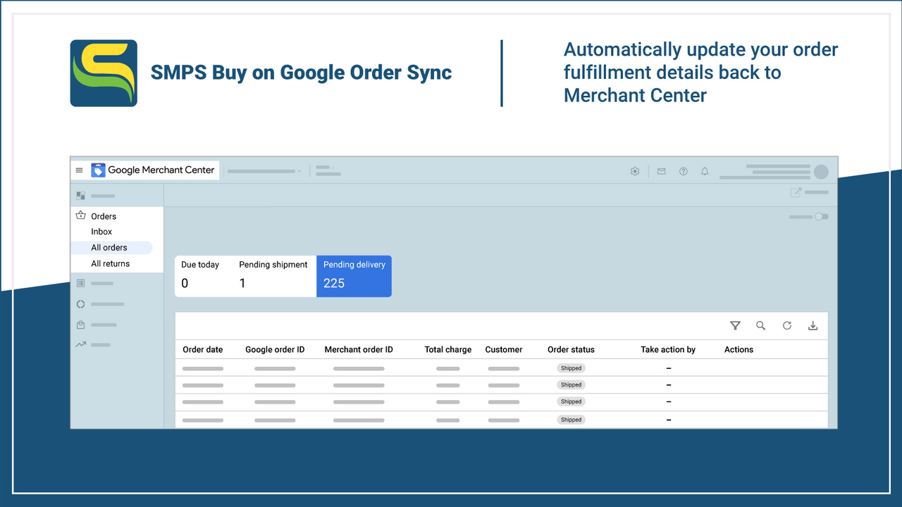 Automatically update Order Fulfilment Details back to GMC