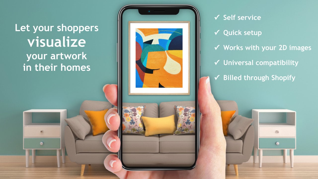 Virtually envision art on the wall using your smartphone