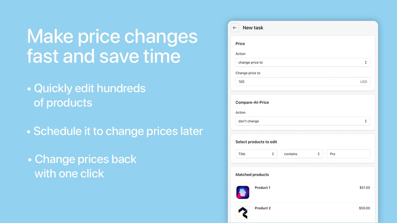 Make price changes fast and save time