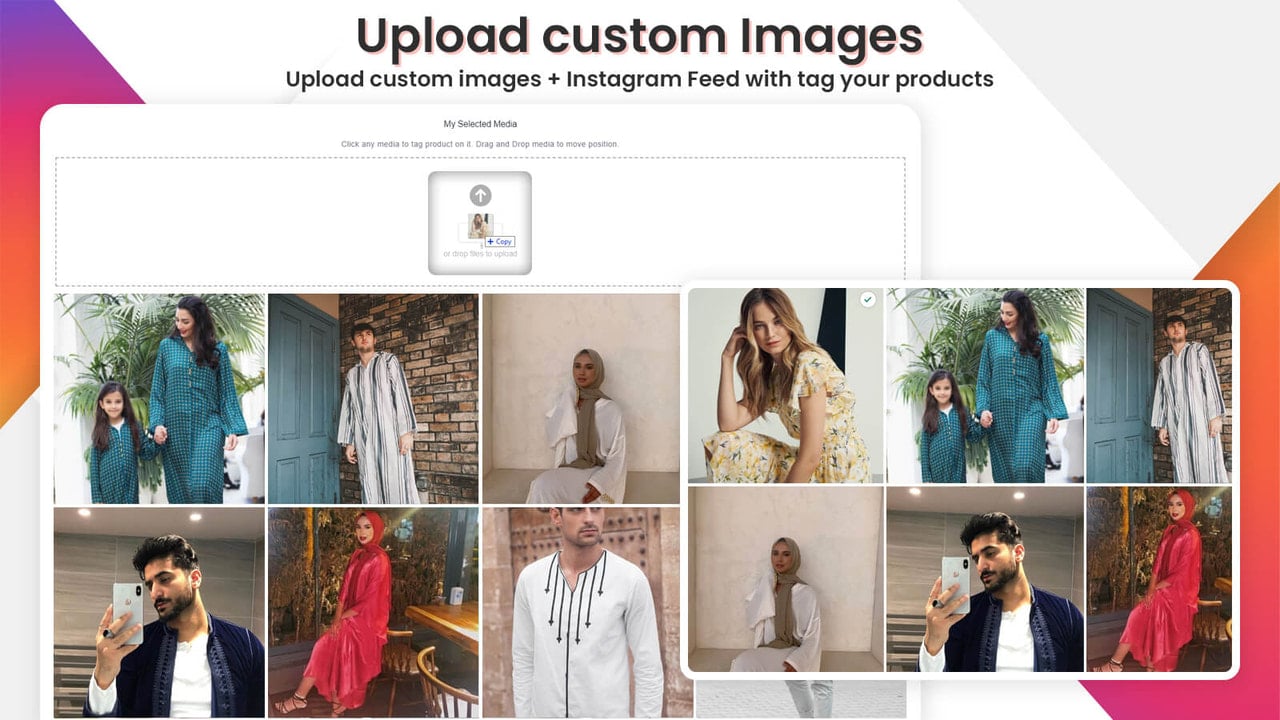 Upload custom image on gallery