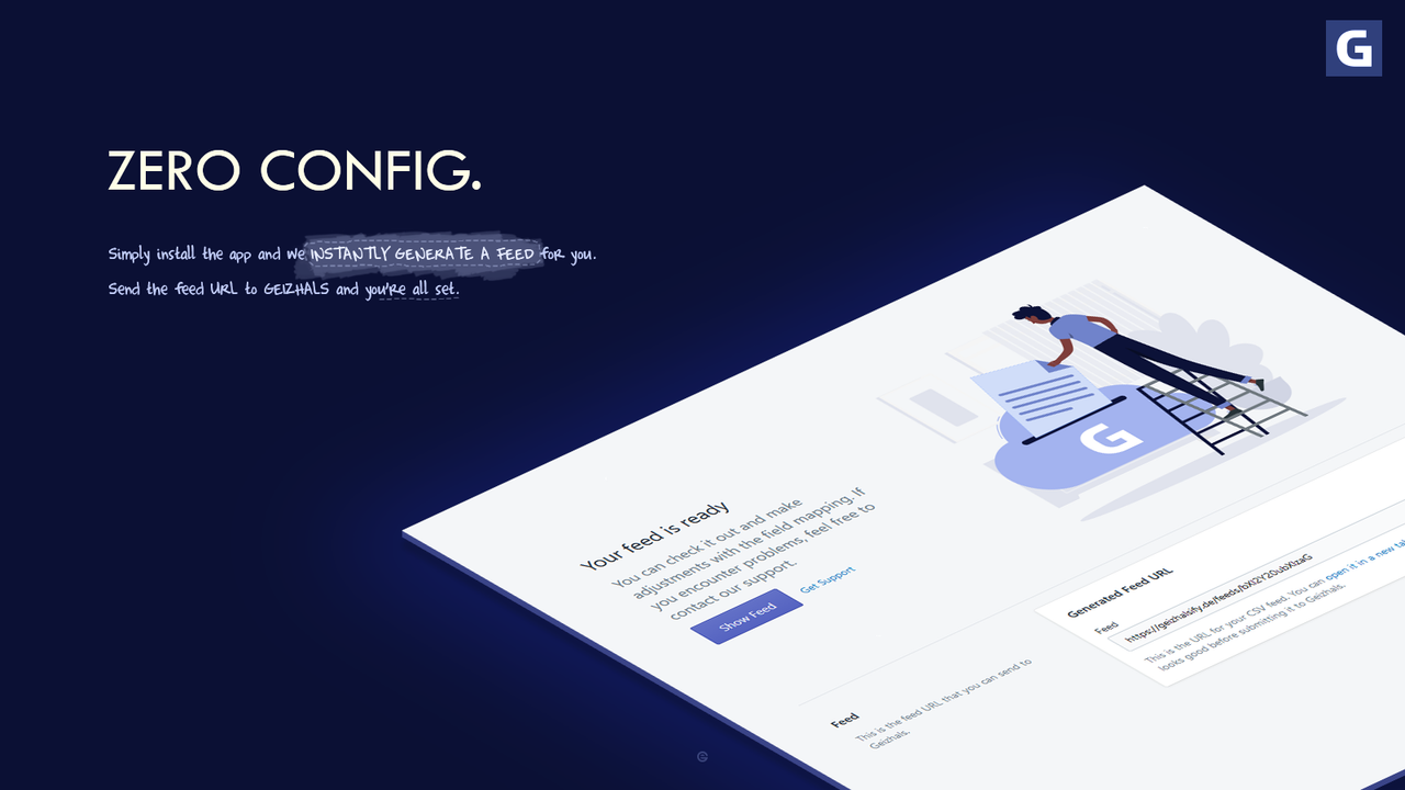 Zero config feed generator for Geizhals.