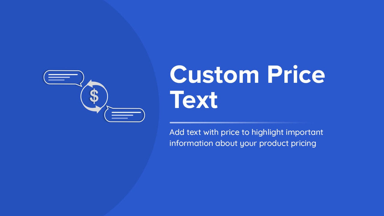 Addify Custom Price Text
