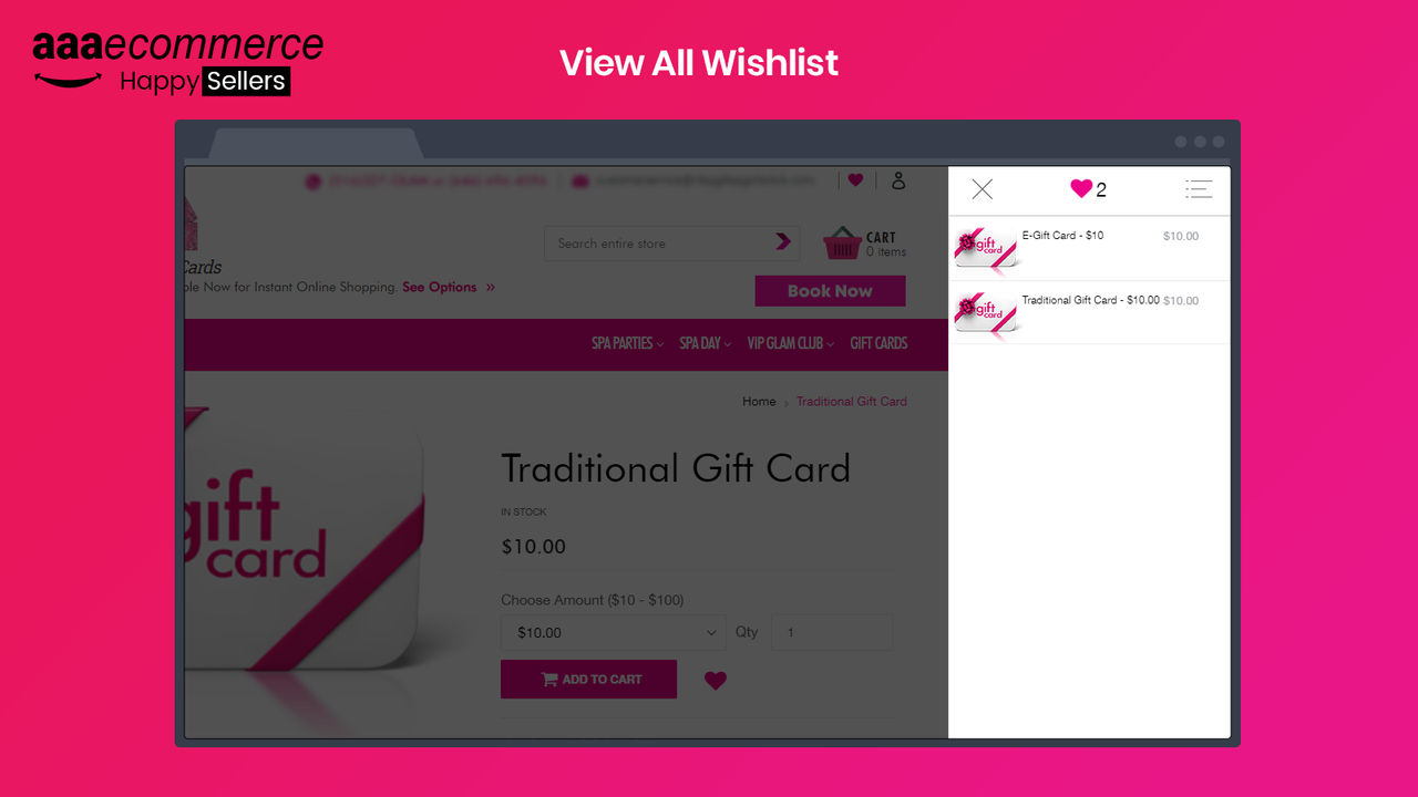 Wishlist Shopify App