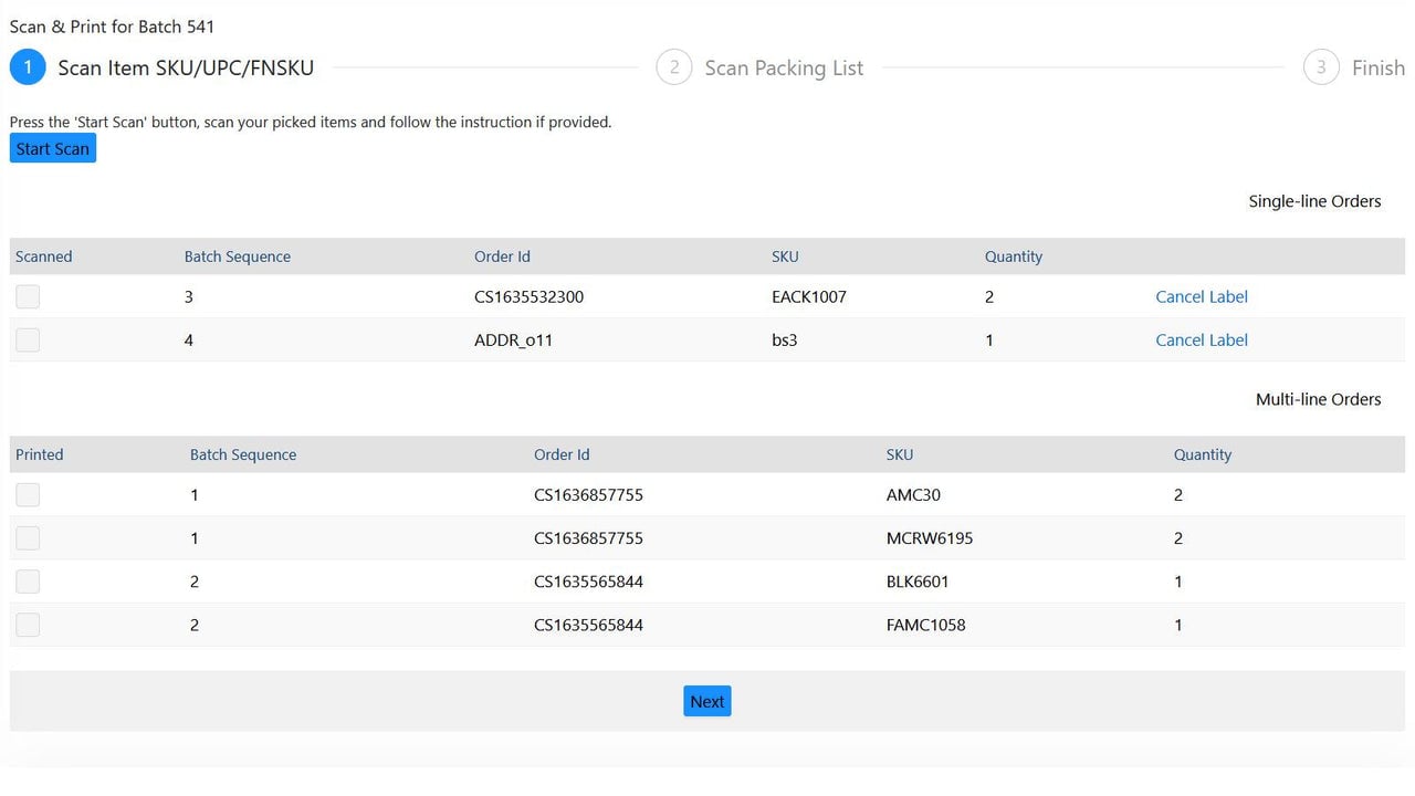 Scan and print workflow