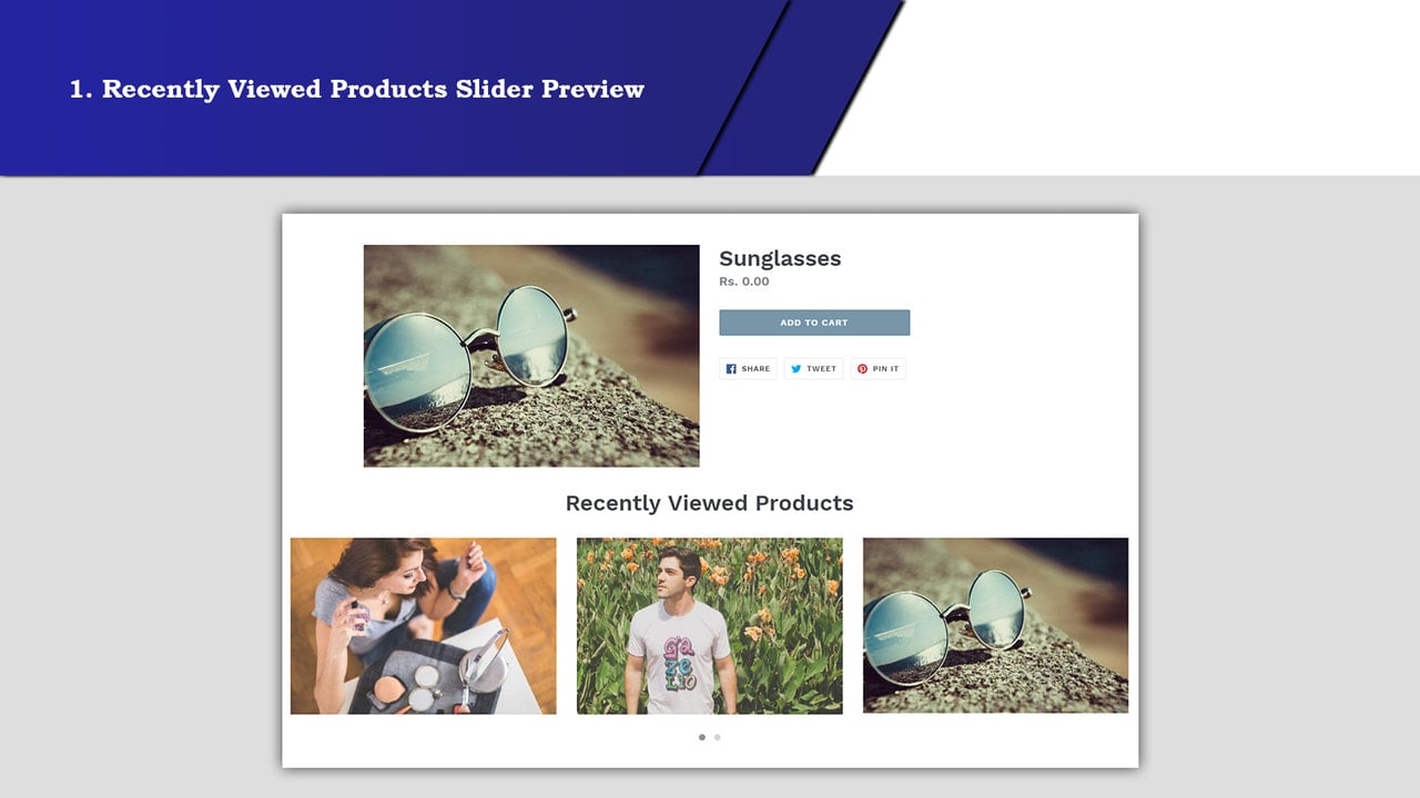 Recently viewed products Slider Preview