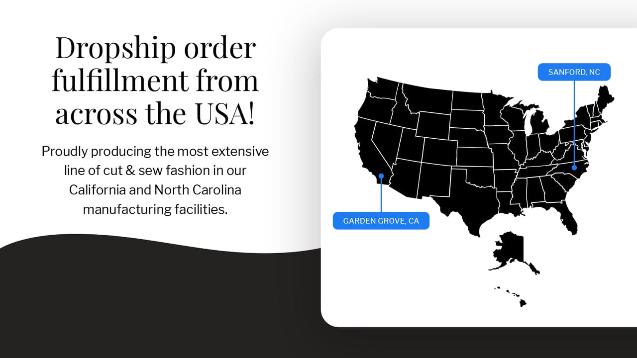 Proudly Made in the USA in California and North Carolina.