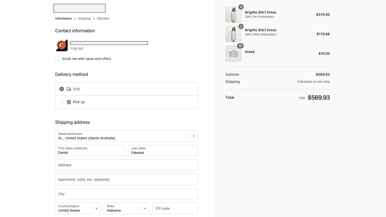 Clicking an invoice takes customers directly to checkout