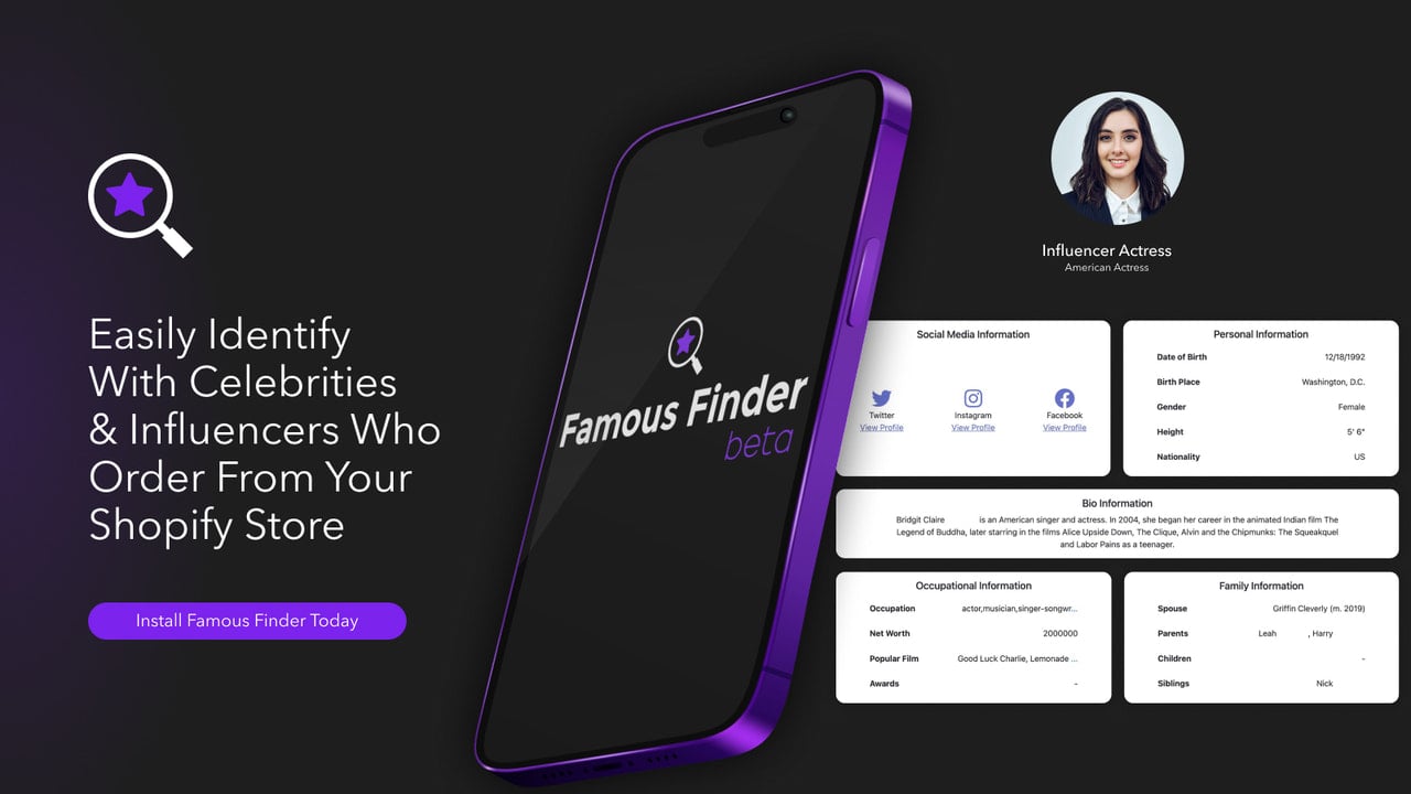 Famous Finder App