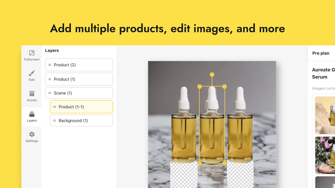 Add multiple products, edit images, and more