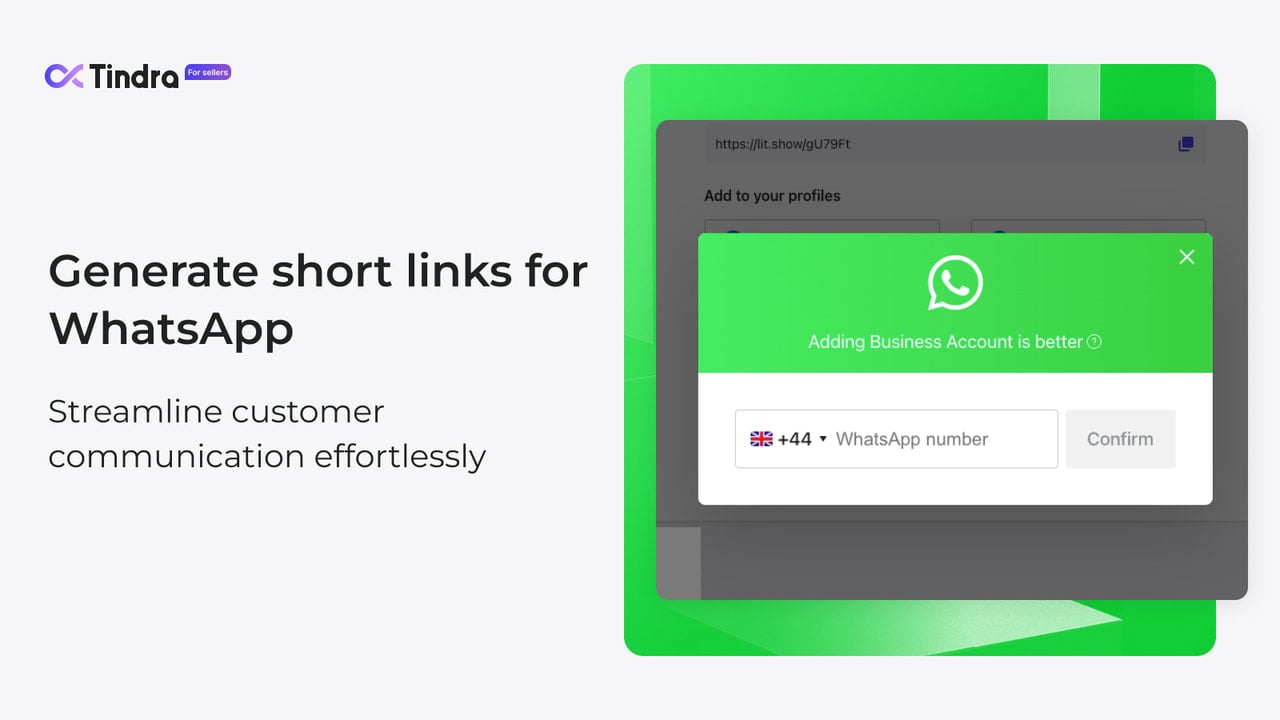 Generate short links for WhatsApp