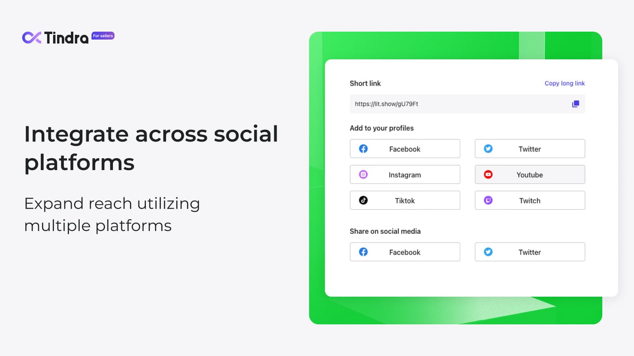 Easy integration across social platforms