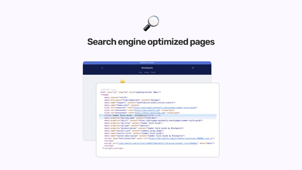 Search Engine Optimized (SEO) Pages