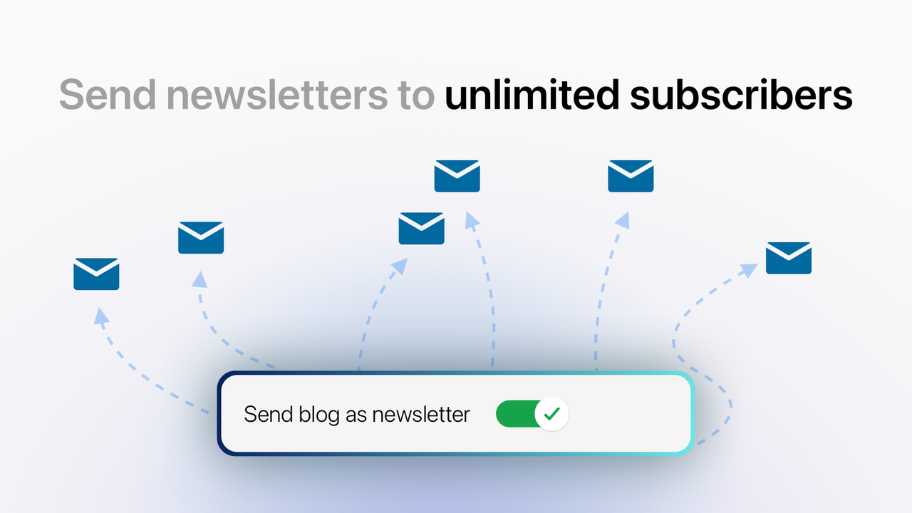 Toggle to send articles as email newsletters