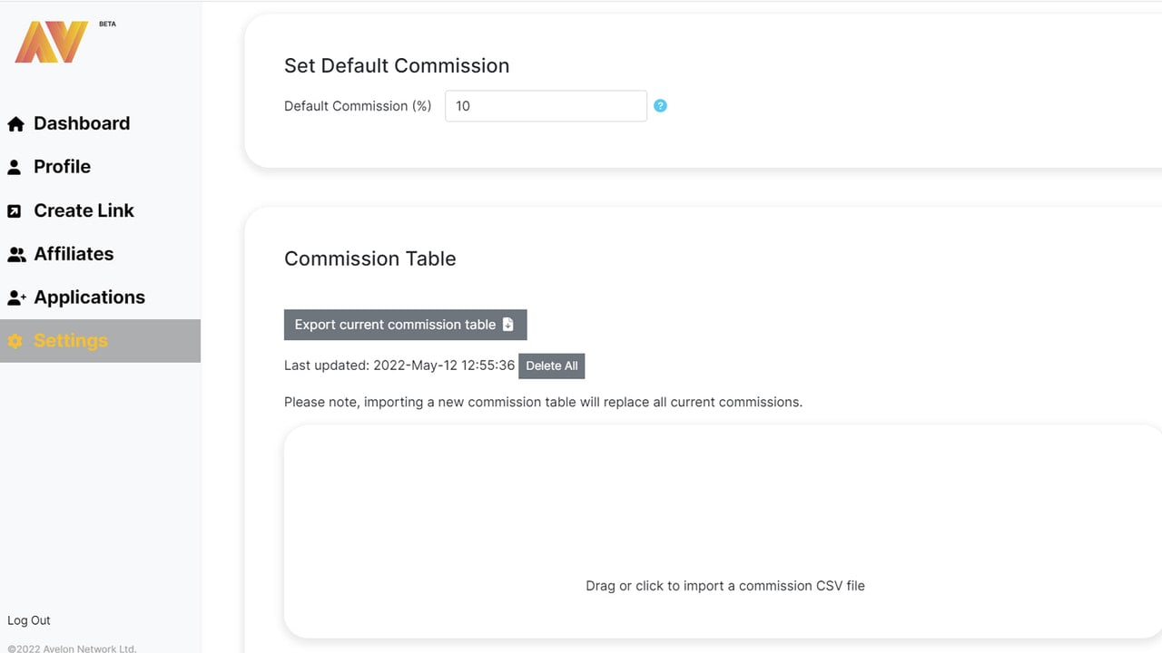 Set default and custom commissions for products and categories.