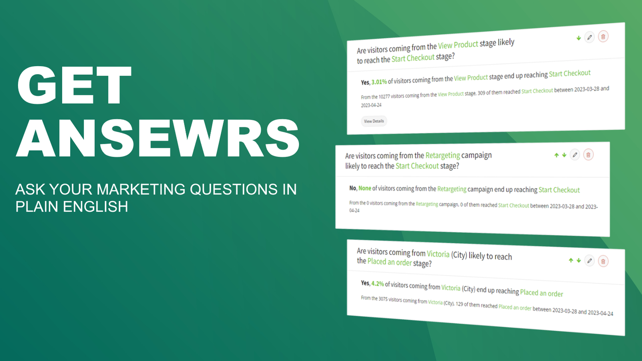 Ask marketing questions in plain English, get answers & insights