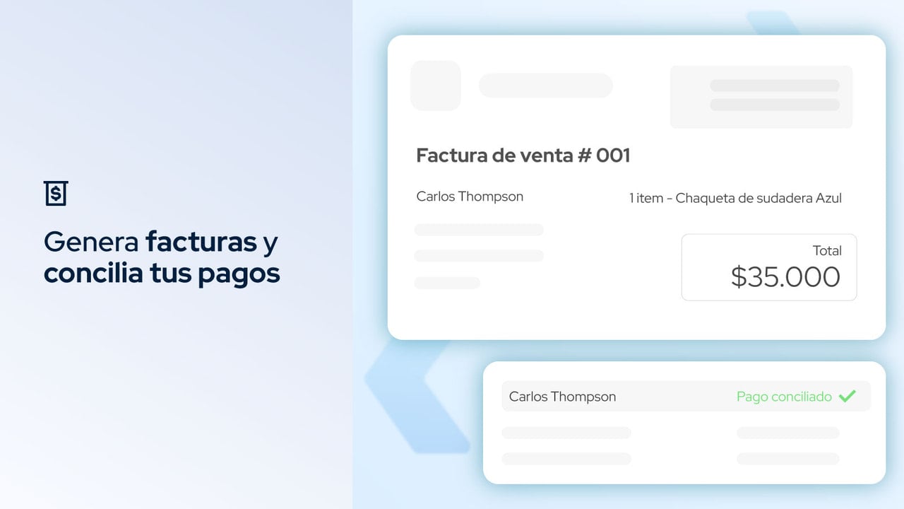 Genera facturas y concilia tus pagos