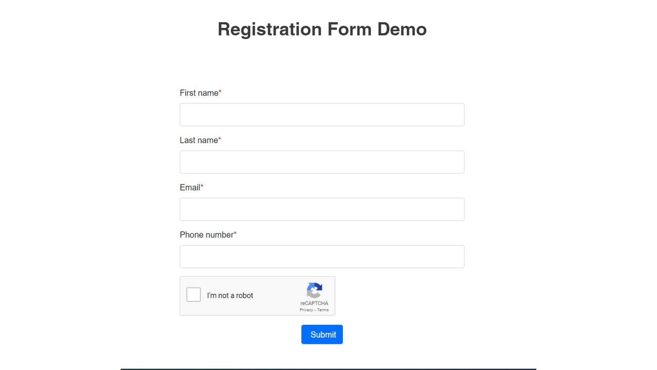 Registration Form