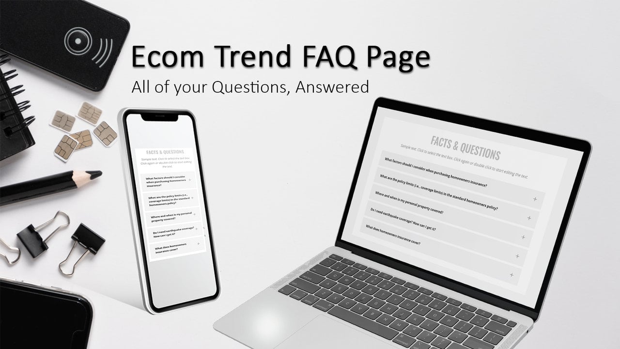 Ecom FAQ Page Elite