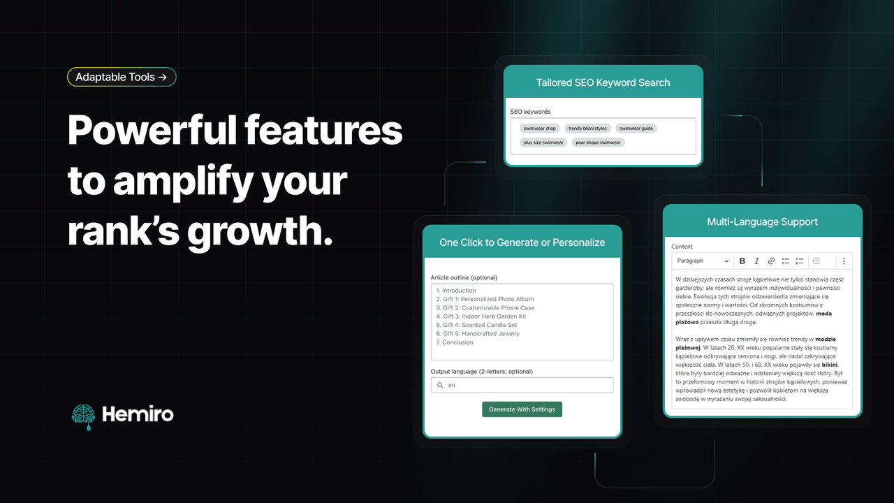 SEO Article Generator ‑ Hemiro